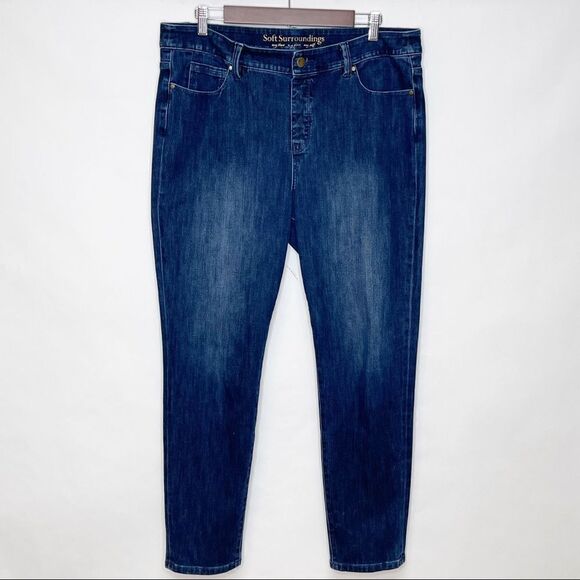 Soft Surroundings 5 Pocket Pull On Leggings Large - Picture 2 of 9